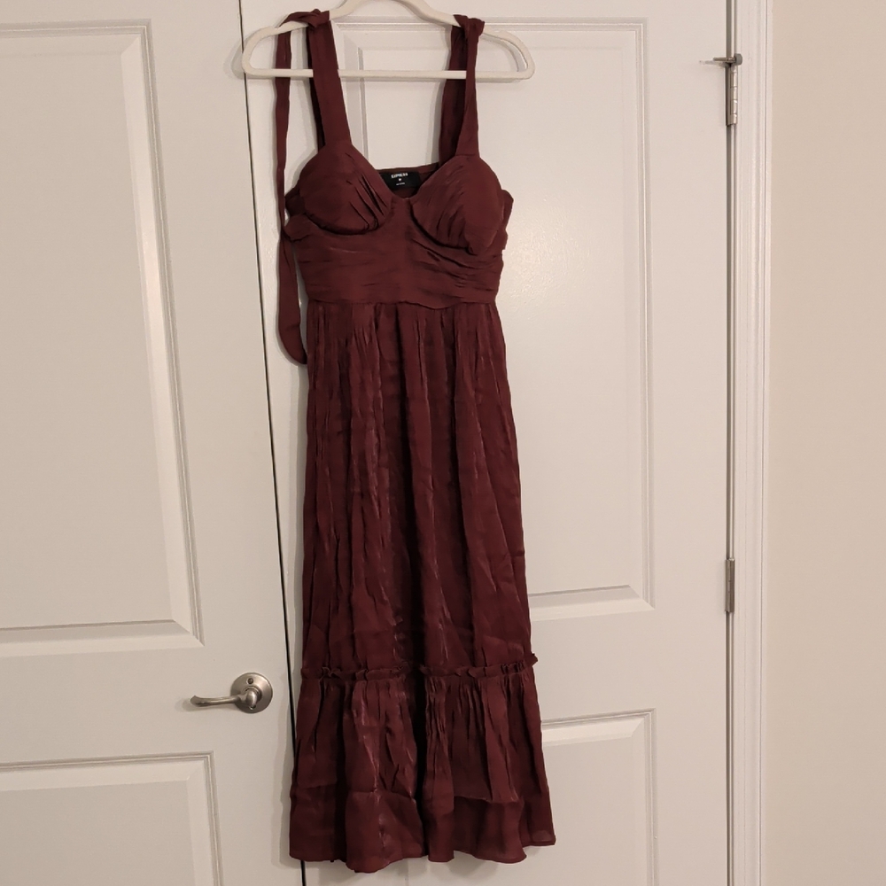 Express Deep Red Maxi Dress